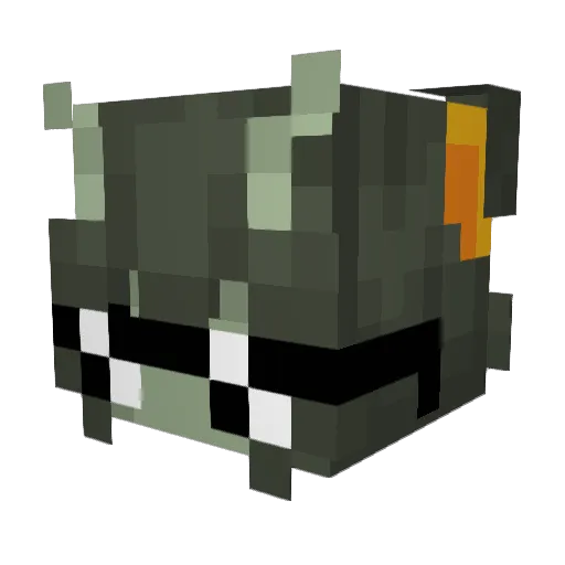 UnicornsAtemyDog Minecraft avatar head, 3D render