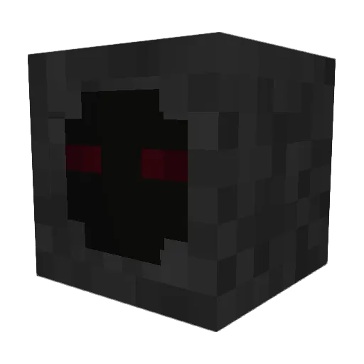 Unicycler Minecraft avatar head, 3D render
