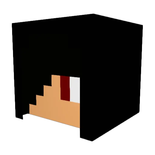 Uniedge Minecraft avatar head, 3D render