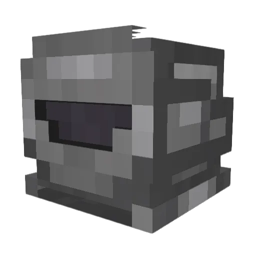 UniformBoat Minecraft avatar head, 3D render