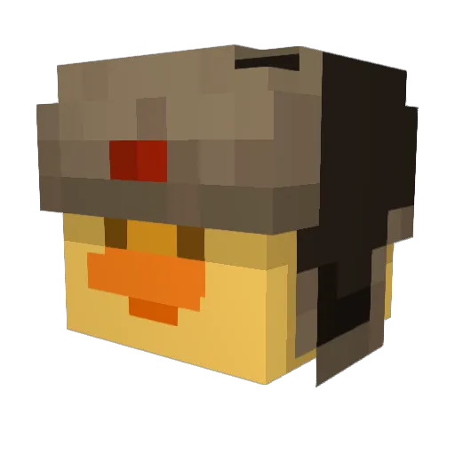 UniformCoast43 Minecraft avatar head, 3D render