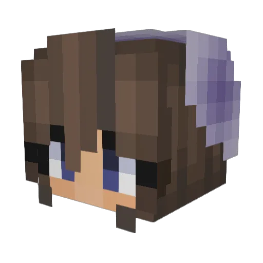UniformMouse13 Minecraft avatar head, 3D render