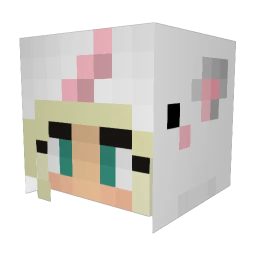 Unihorn67 Minecraft avatar head, 3D render