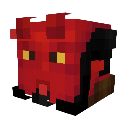 Unijel Minecraft avatar head, 3D render