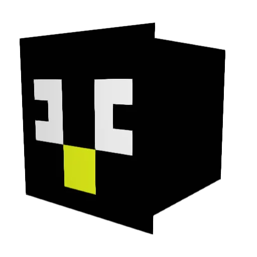Unikorb Minecraft avatar head, 3D render