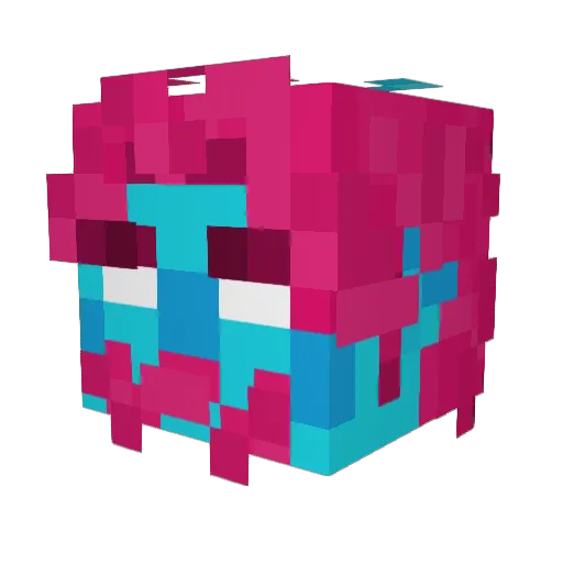 Unimaize Minecraft avatar head, 3D render