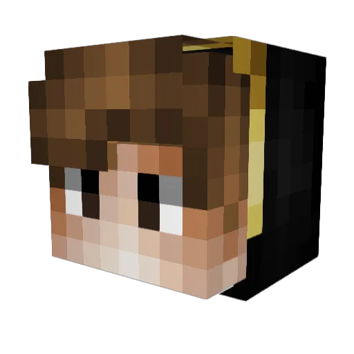 Uninvited_TR Minecraft avatar head, 3D render