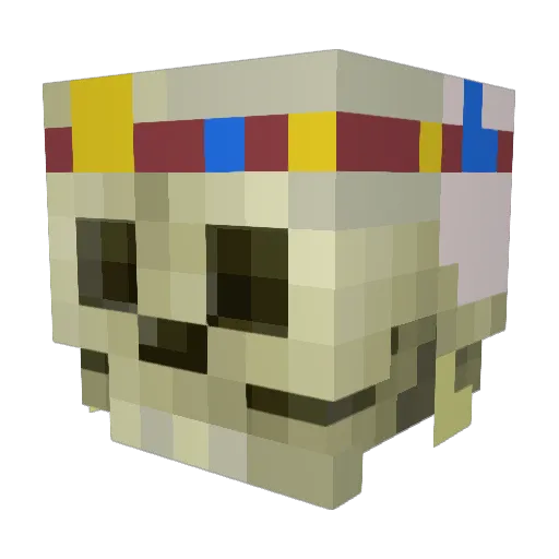 Uniq__ Minecraft avatar head, 3D render