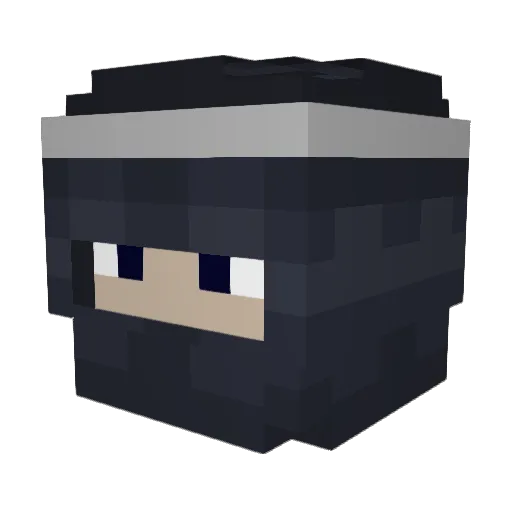 UniqueBuilds Minecraft avatar head, 3D render
