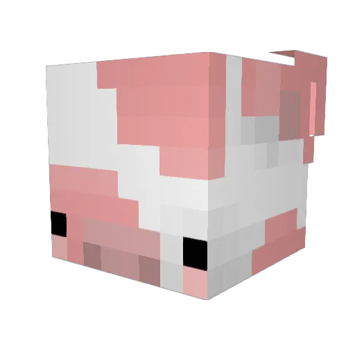 UniqueMuffin Minecraft avatar head, 3D render