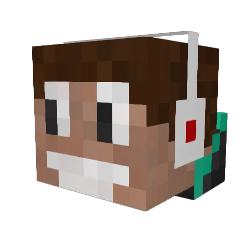 Unique_Tyler1 Minecraft avatar head, 3D render