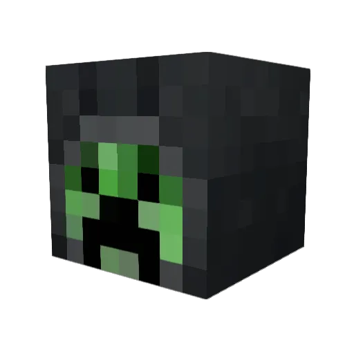 Unit5X Minecraft avatar head, 3D render