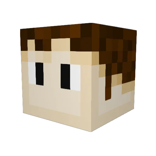 Unit_7299 Minecraft avatar head, 3D render