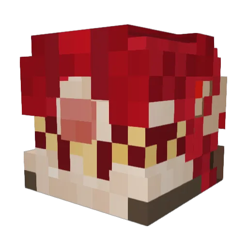 Unit_Gaming Minecraft avatar head, 3D render