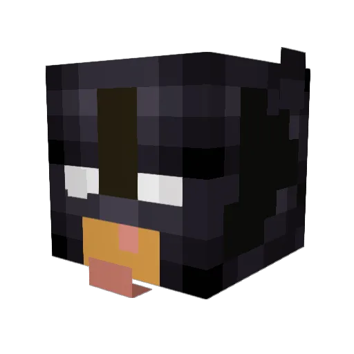 UnitedG_Alt Minecraft avatar head, 3D render