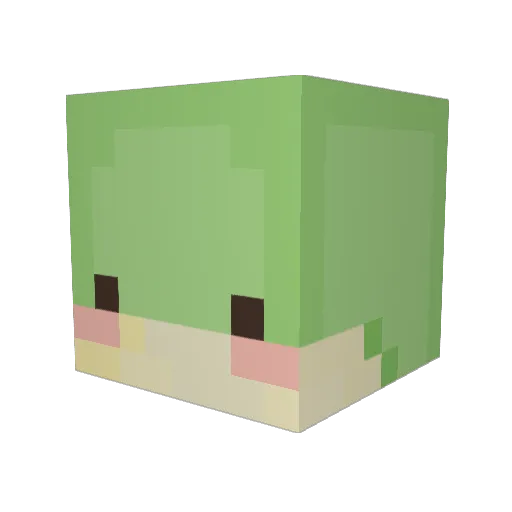 Unitissaqt Minecraft avatar head, 3D render