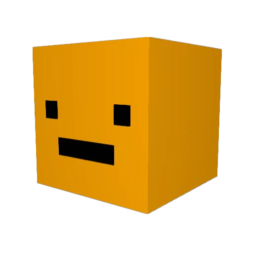 Unity1138 Minecraft avatar head, 3D render