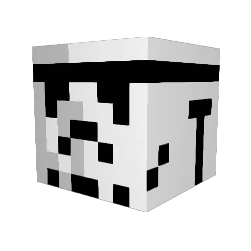 UnityAlt2 Minecraft avatar head, 3D render