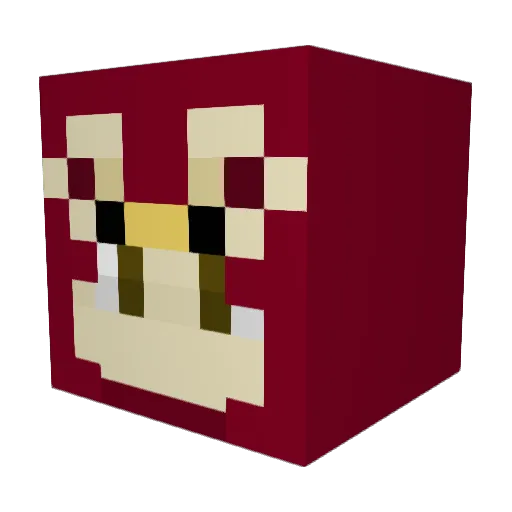 UnityHQ Minecraft avatar head, 3D render
