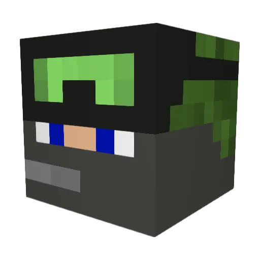 UnityProGamer Minecraft avatar head, 3D render