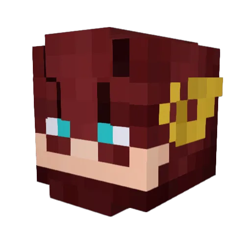 UnityPyro Minecraft avatar head, 3D render