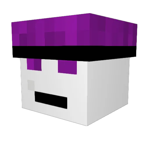 Univ3rsal Minecraft avatar head, 3D render