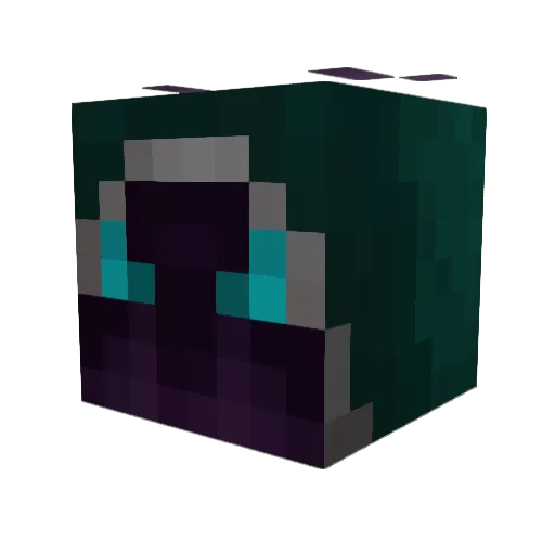 Univen Minecraft avatar head, 3D render