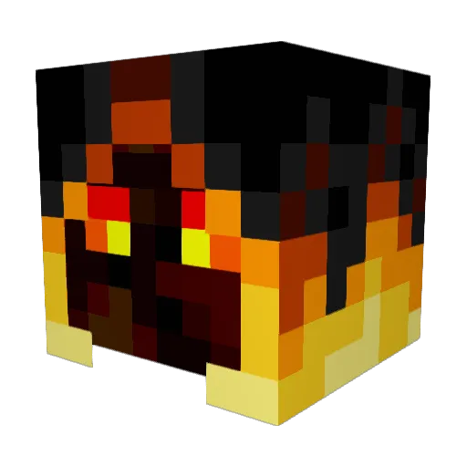 UniversalForce Minecraft avatar head, 3D render