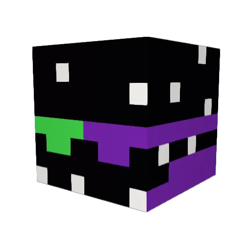 UniversalGalaxy2 Minecraft avatar head, 3D render