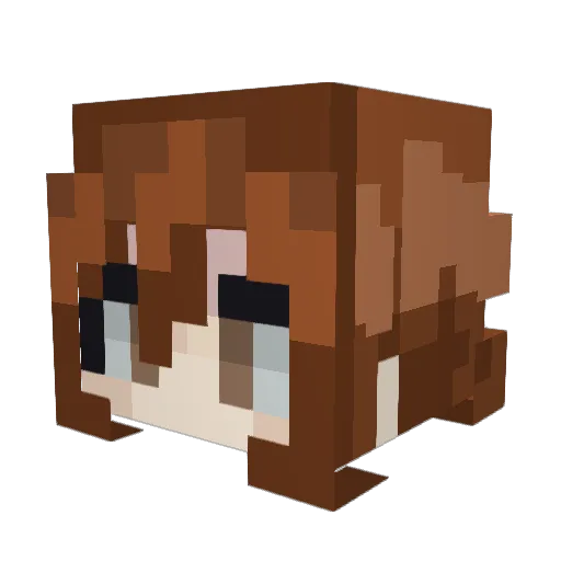 UniversalVertex Minecraft avatar head, 3D render