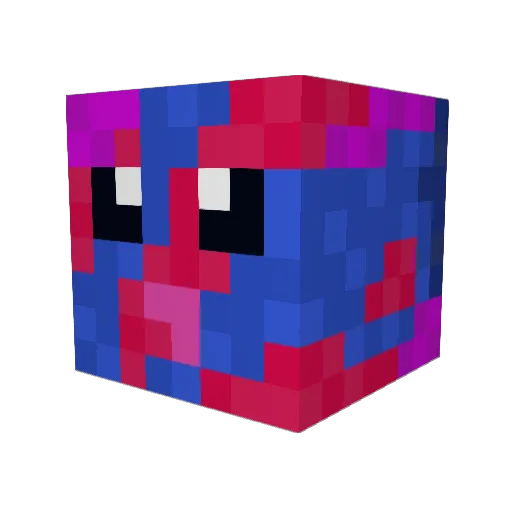 UniverseCubes Minecraft avatar head, 3D render