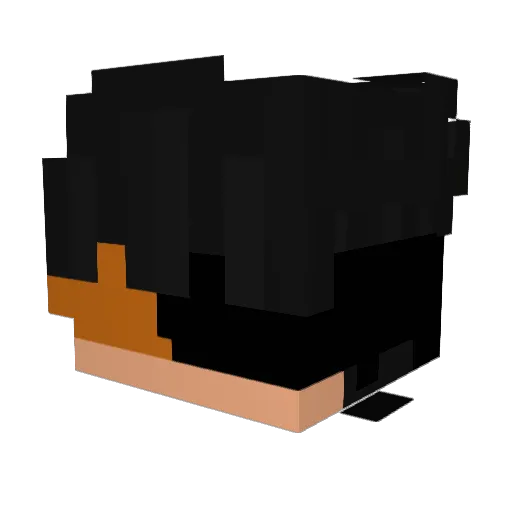 UniverseM Minecraft avatar head, 3D render