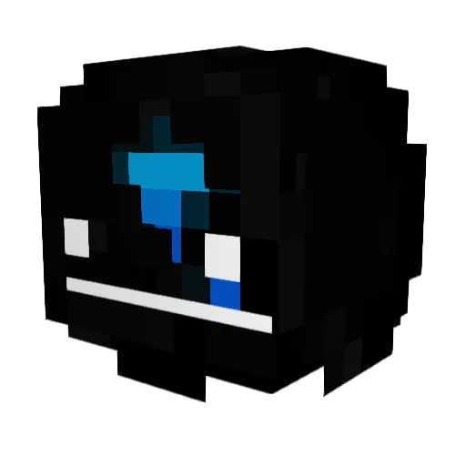 UniverseUnknown Minecraft avatar head, 3D render