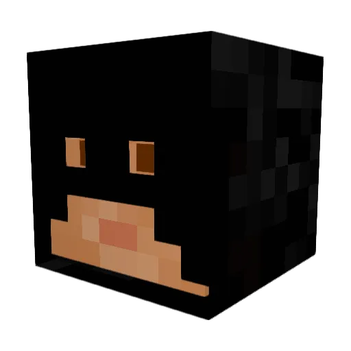 Unk1e Minecraft avatar head, 3D render