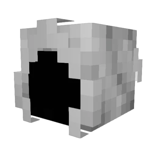 UnkWiseman Minecraft avatar head, 3D render