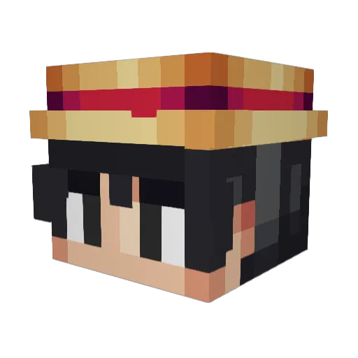 Unkais_Magiqus Minecraft avatar head, 3D render