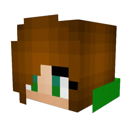 UnkemptBoss Minecraft avatar head, 3D render