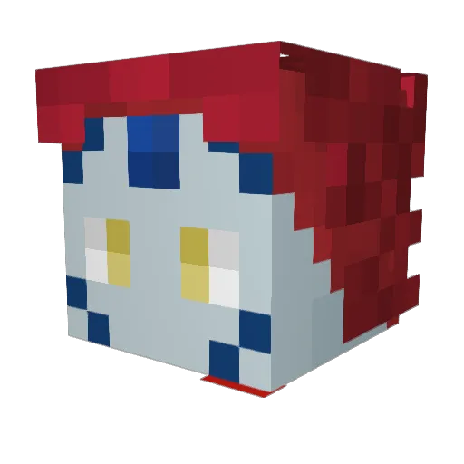 Unkeptpanic_ Minecraft avatar head, 3D render