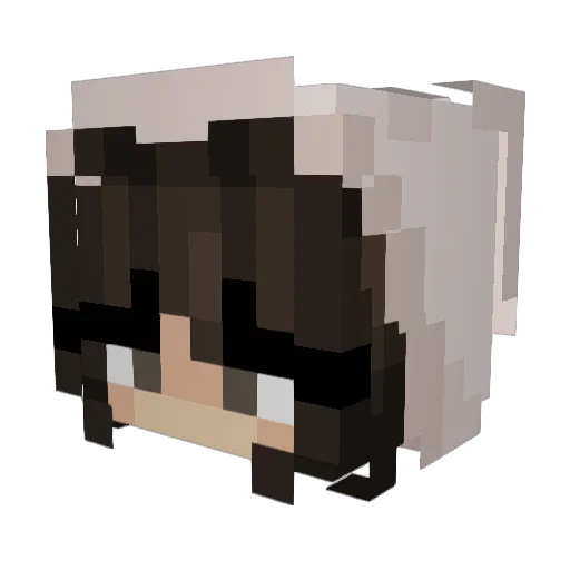 Unketer Minecraft avatar head, 3D render