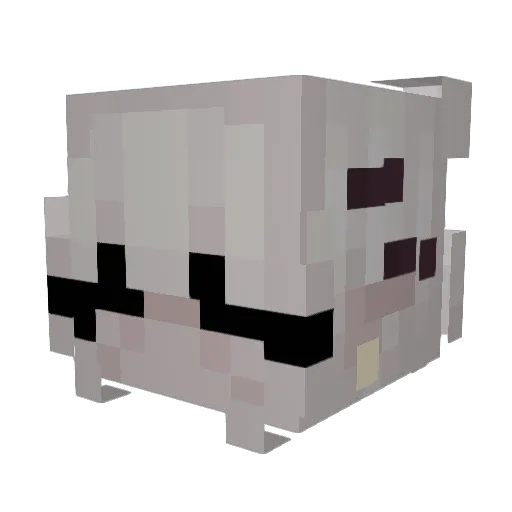 Unkingly Minecraft avatar head, 3D render