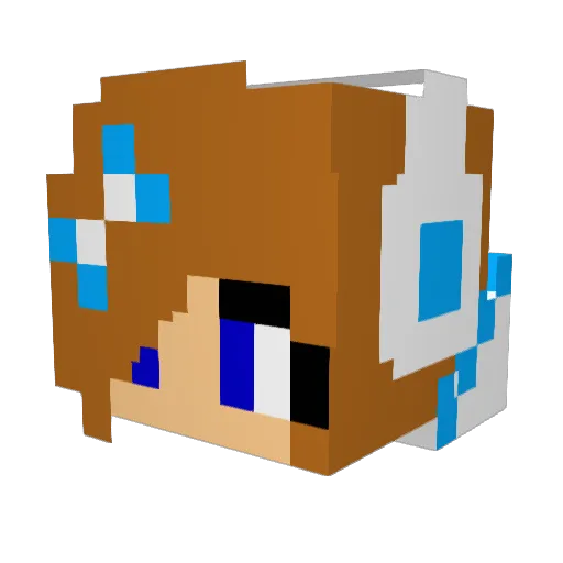 Unkn0wnPlayer77 Minecraft avatar head, 3D render