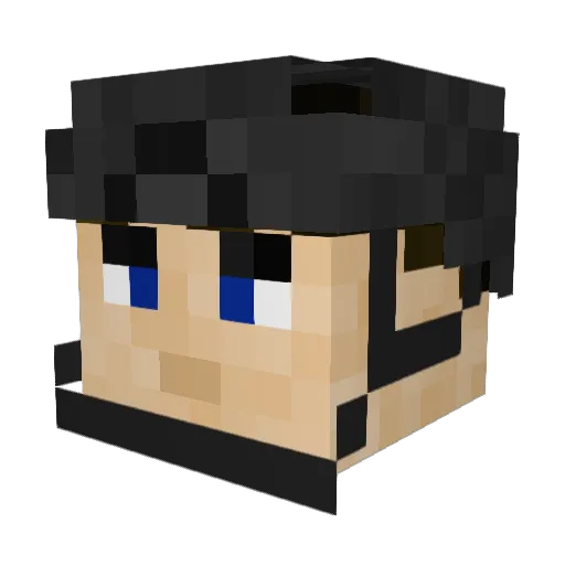 Unkn0wn_F1R3 Minecraft avatar head, 3D render