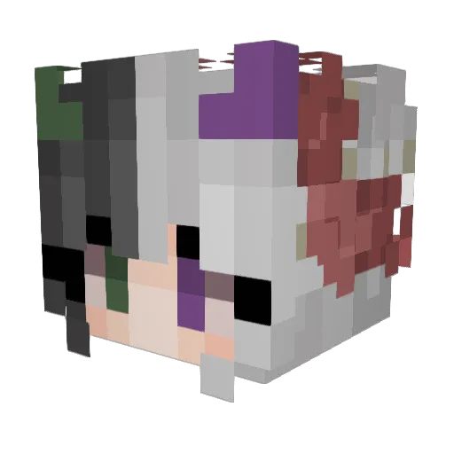 Unkn0wn_killer Minecraft avatar head, 3D render