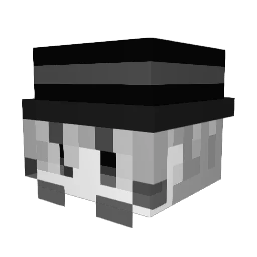 UnknowZero Minecraft avatar head, 3D render