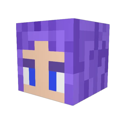 Unknown114514 Minecraft avatar head, 3D render