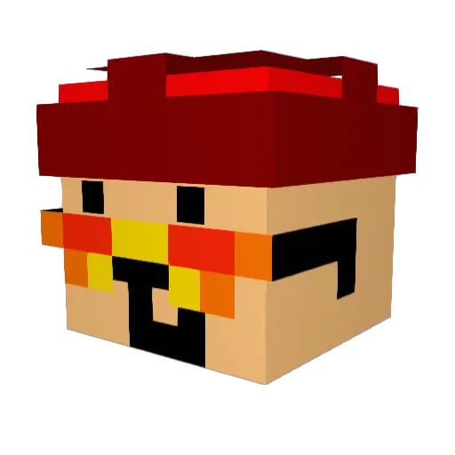 Unknown2118_YT Minecraft avatar head, 3D render
