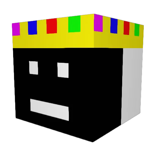 Unknown22455 Minecraft avatar head, 3D render