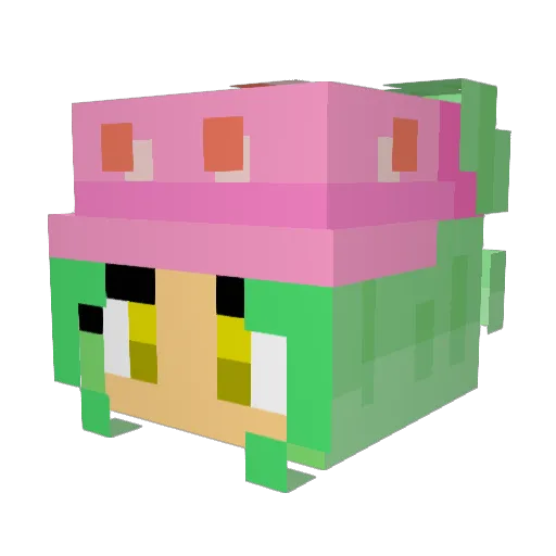 Unknown2786 Minecraft avatar head, 3D render