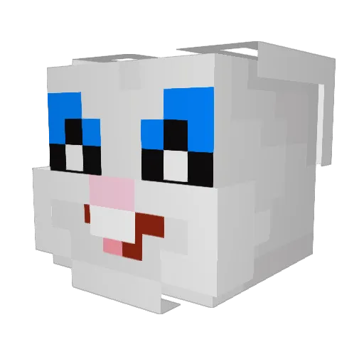 Unknown39611 Minecraft avatar head, 3D render