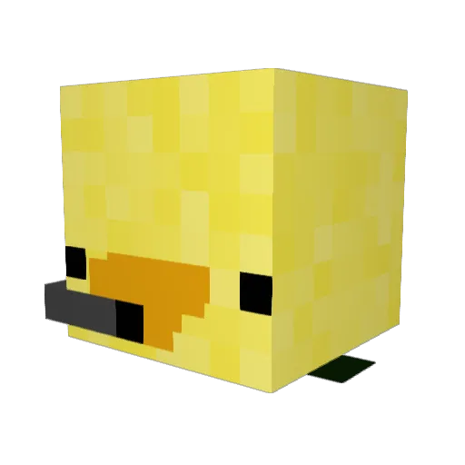 Unknown524 Minecraft avatar head, 3D render